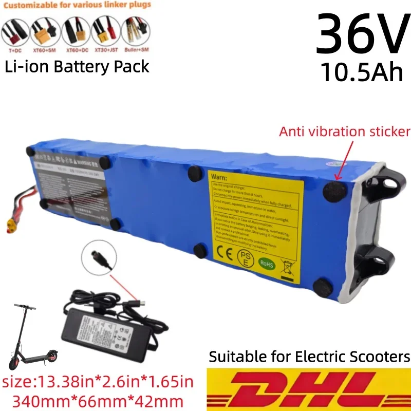 10S3P 36V 10500mAh Battery M365 pro New Electric Scooter bicycle Battery 18650 Lithium-ion battery pack with BMS