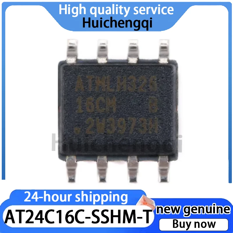 10PCS Original Genuine AT24C16C-SSHM-T SOIC-8 EEPROM Chip 16Kbit 8-bit