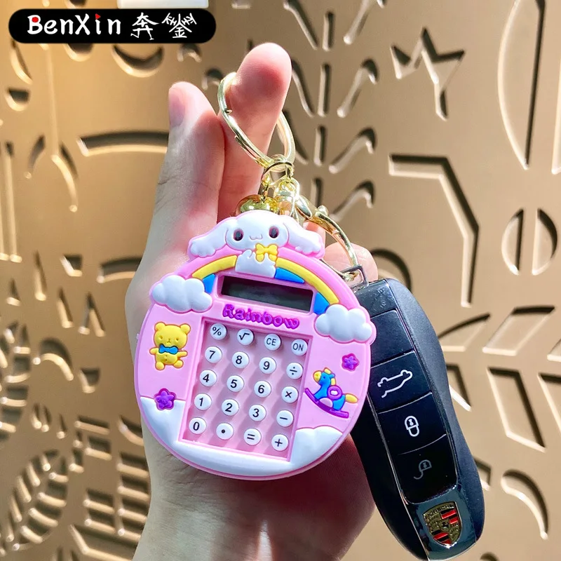 Miniso Taschenrechner Schlüsselanhänger Taschenanhänger, multifunktionaler Schlüsselanhänger