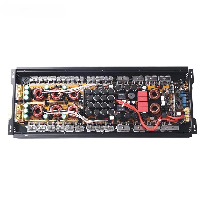 High-Power 6500 Watt Class D Car Amplifier Excellent Heat Dissipation Aluminum Crossovers Mono Push Subwoofer Horn Speaker Power