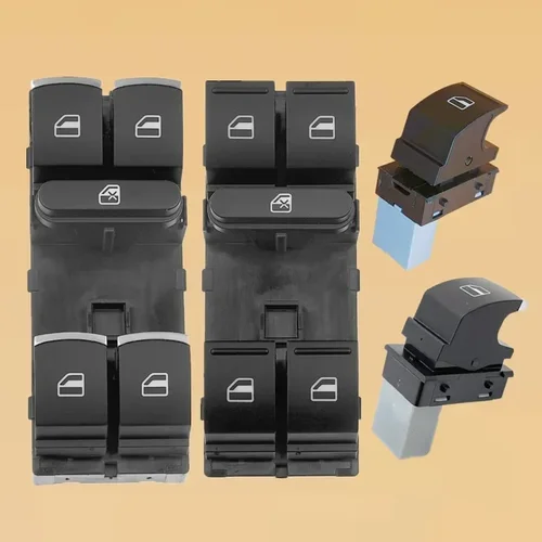 Interruptor de ventana eléctrico rojo para VW Jetta Tiguan Golf GTI MK5 MK6 Passat B6 CC Seat Leon MK2 1K 4959857   5ND 959857   5K 4959857