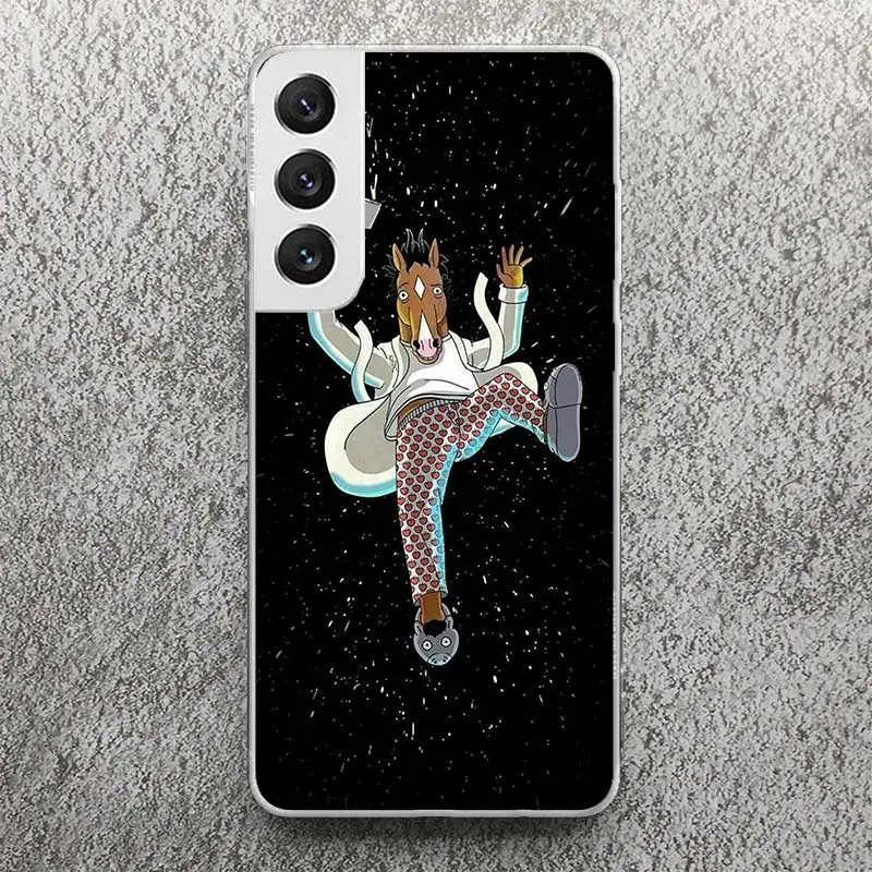 Cartoon B-BoJack Horsemans Print Soft Case for Samsung Galaxy S24 S23 S22 Ultra S21 S20 FE S10 Plus Phone Shell S9 S8 + S10E Pat