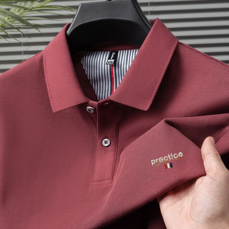 100% pure cotton high-end brand men's short sleeved polo shirt summer fashion original embroidery golf Paul casual Tshirt