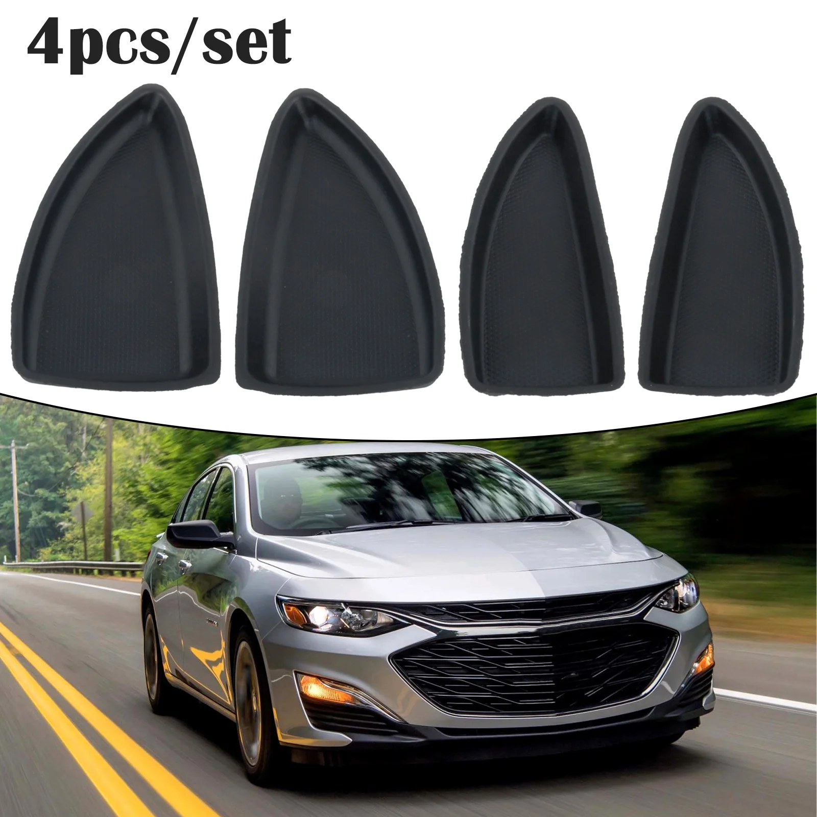 4Pcs Door Switch Bezel Cap Sets Right & Left Plastic Bolt Cover For Chevrolet For Malibu 2016-2018 Car Interior Accessories