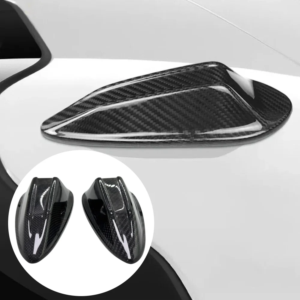 Real Carbon Fiber Car Roof Shark Fin Antenna Cover For BMW M2 M3 M4 G-series chassis X3 X4 G02 G01 Car Exterior Accessories