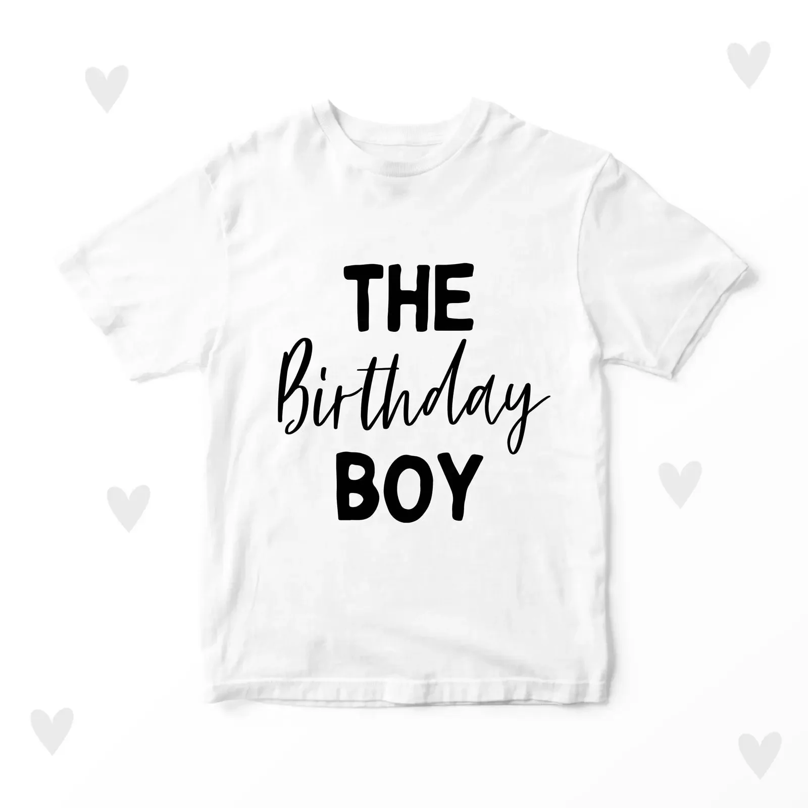 Birthday Boy T shirt Kids Party Keepsake vintage Washed Casual streetwear fashion designer clothes Versatile Soft