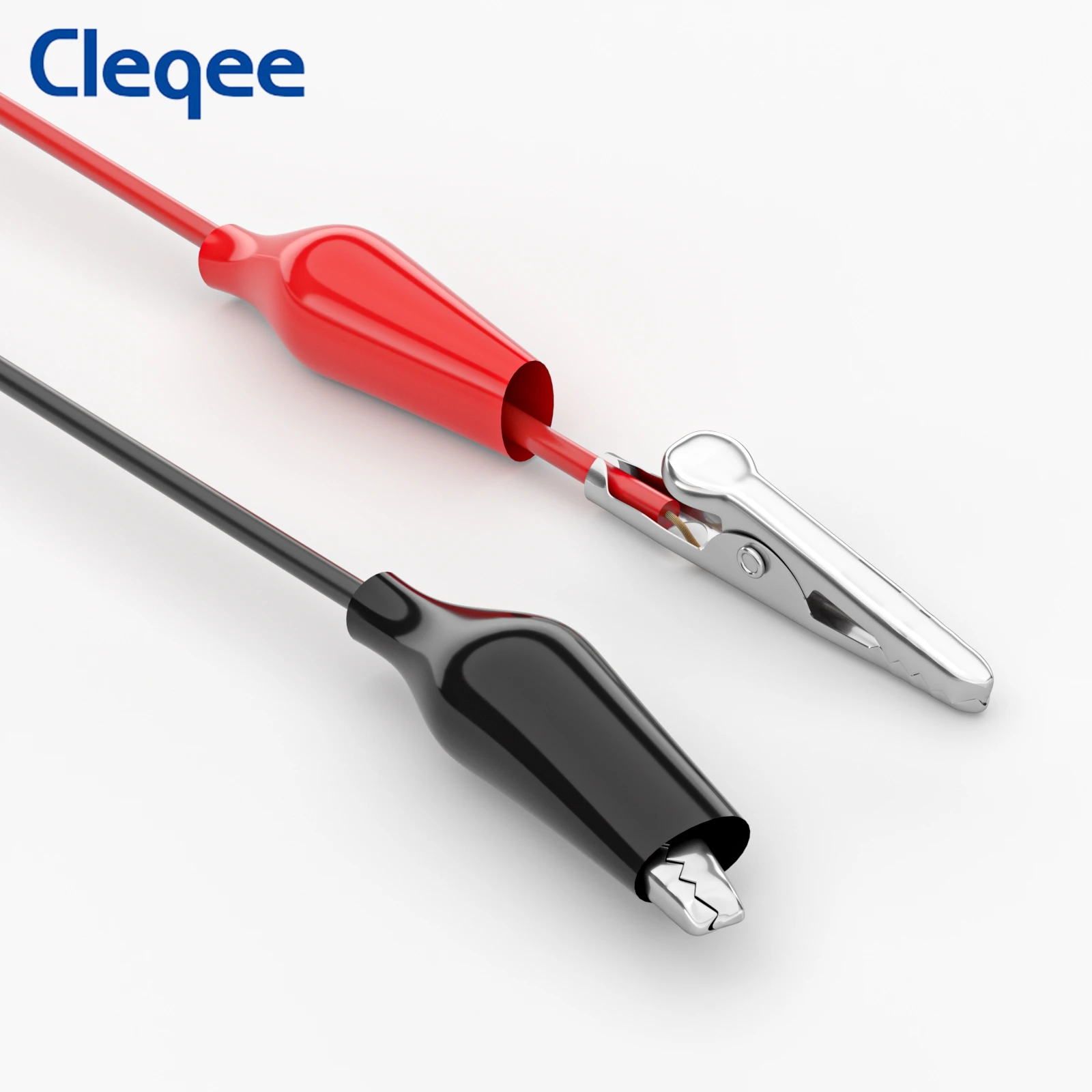 Cleqee P1011 BNC Q9 Male Plug to Dual Alligator Clips Oscilloscope Test Probe Test Lead Cable 110cm Wire