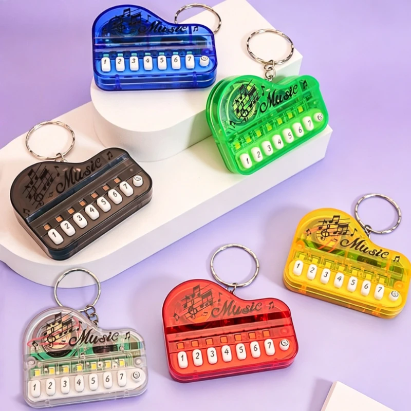 Mini Handheld Played Keychain Plastic With Unique Creative Design Keyboard Toy Kids Educational Music