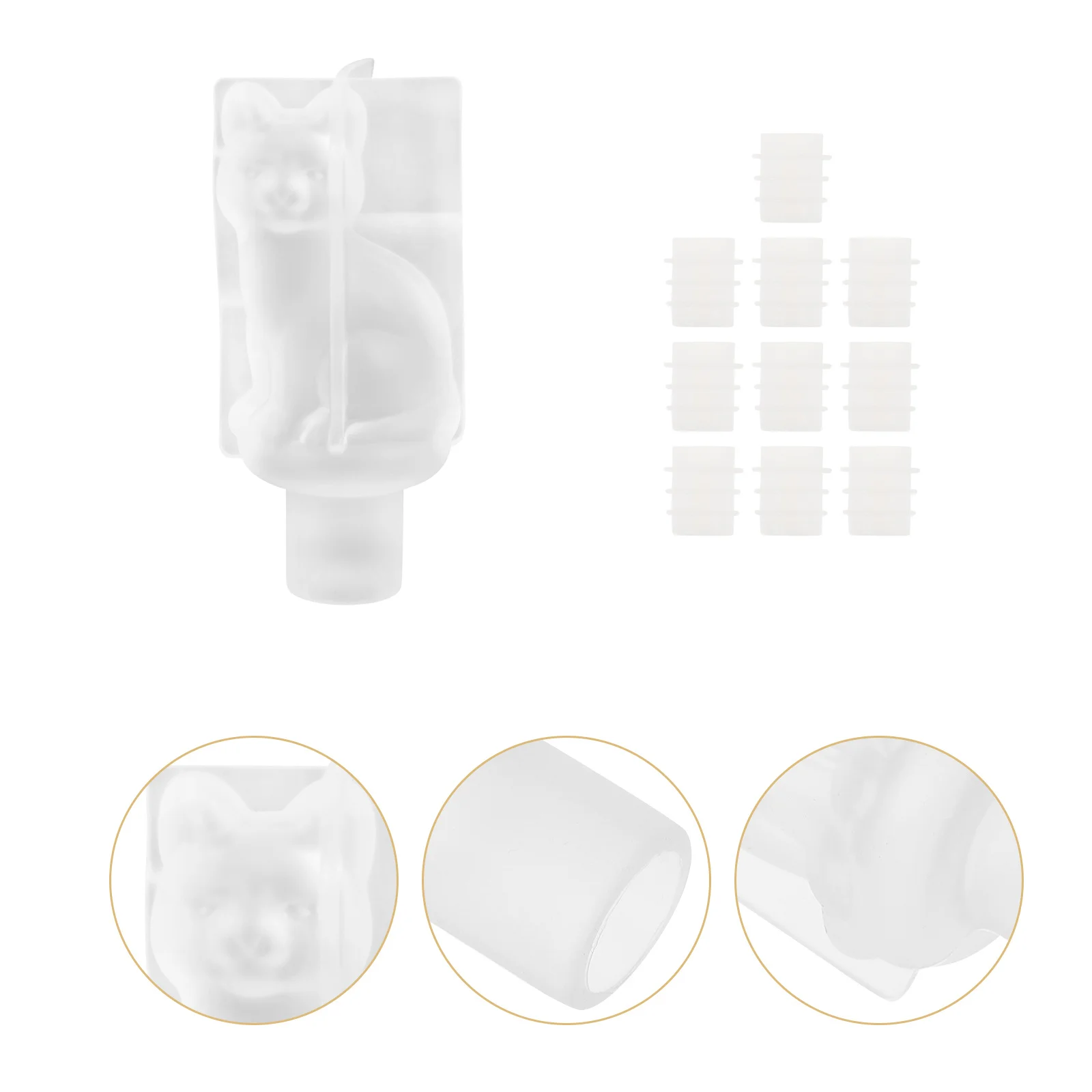 

1 Set Bottle Stopper Mold Silicone Diy Resin Craft Mold Cork Wine Plug Casting Mould Creative Diy Kit For Kids Smooth Easy Clean