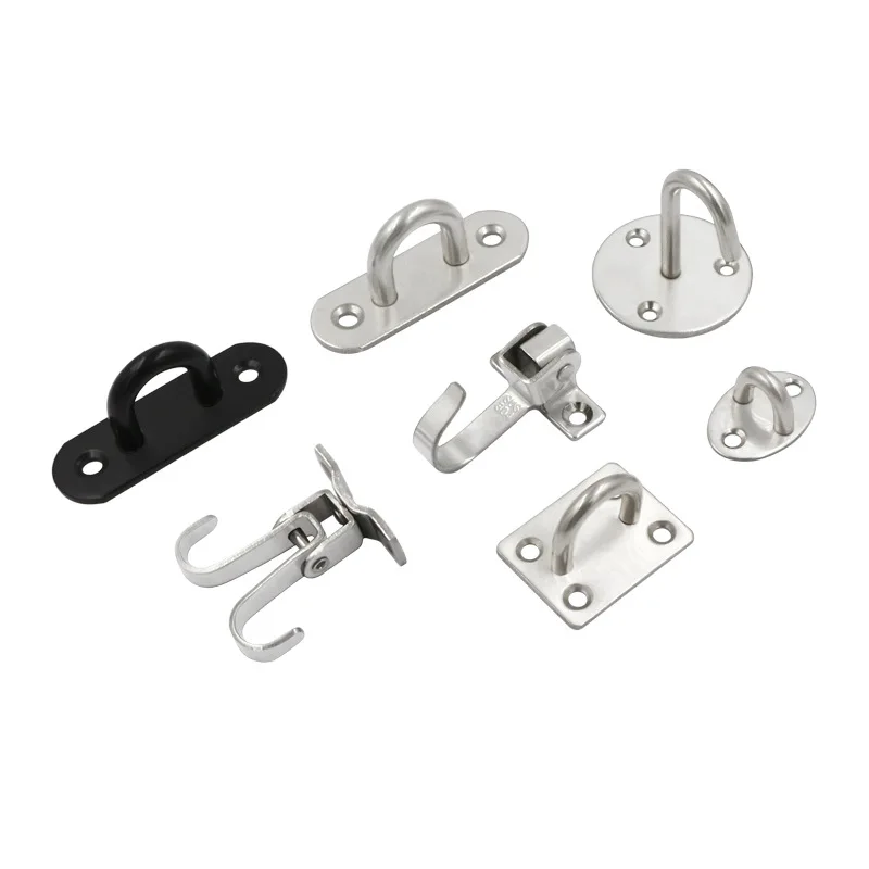 Ganchos de ventilador de acero inoxidable, ganchos de lámpara en forma de U, Base de ventilador de techo para colgar, ganchos de techo, ganchos para aplicaciones marinas, 1 ud.