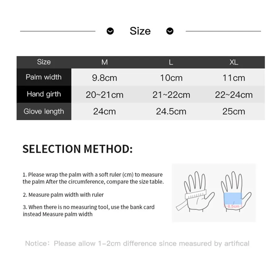 Autumn Winter Outdoor Cycling Gloves Gym Fitness Sports Running Warm Touch Screen Nonslip Gloves Motorcycle Gloves Men Black