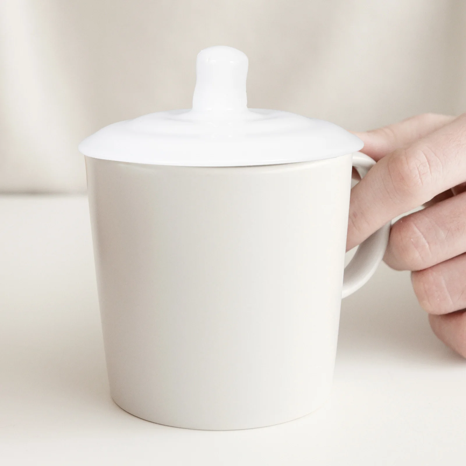 

Ceramic Teacup Cover Universal Fit Reusable Mug Lid Hot Drink Cup Lid Home Office Spill Prevention Ceramic Cup Lids Only