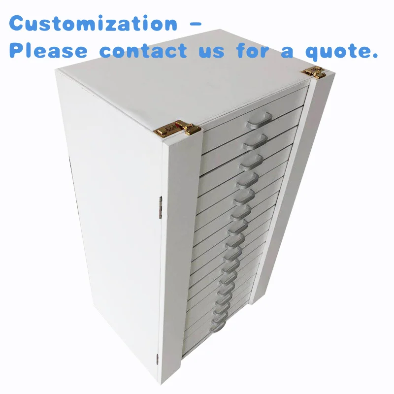 

на заказ. Модный запираемый индивидуальный витрина для оптических и очков, витрина для очков с 13/16 ящиками, шкаф для хранения