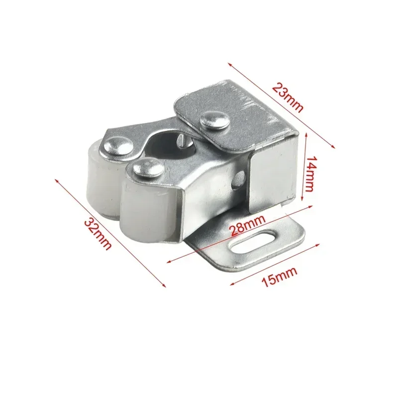 Press The Home Wardrobe Door Buckle Touch The Bead Magnetic Dual Wheel Spring Fixed Lock Buckle Low Foot Cabinet Door Buckle
