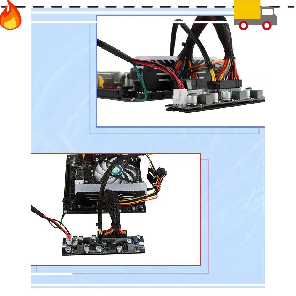 

DC 19V DC ATX Peak PSU 19V 200W Pico ATX Switch Mining PSU 24Pin MINI ITX DC To ATX Блок питания для ПК для компьютера