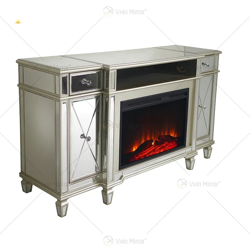 

Wholesale of European and American mirror TV cabinets, electric heating stoves, audio-visual cabinets with drawers