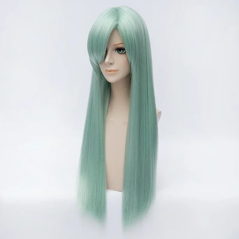 شعر مستعار تأثيري طويل مستقيم ، الخطايا السبع المميتة ، إليزابيت ليونيس ، أنيمي ، أخضر ، حفلة ، كرنفال ، شعر اصطناعي #3