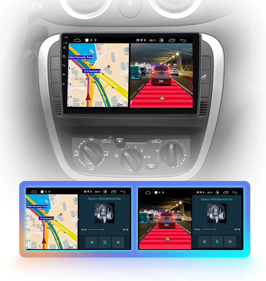 AWESAFE Kabelloses CarPlay Android Radio für Citroen C2 C3 2001-2010 mit GPS-Navigation Bluetooth WiFi Schnellstart DSP FM Plug & Play – Detail 27