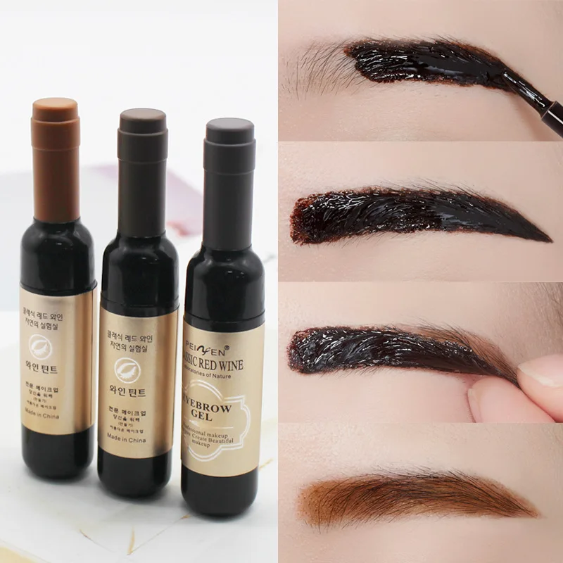 3 farben Peel Off Augenbrauen Reißen Augenbraue Gel Permanent Tattoo Tönung Langlebig Wasserdicht Farbstoff Augenbraue Creme Make-Up Kosmetik