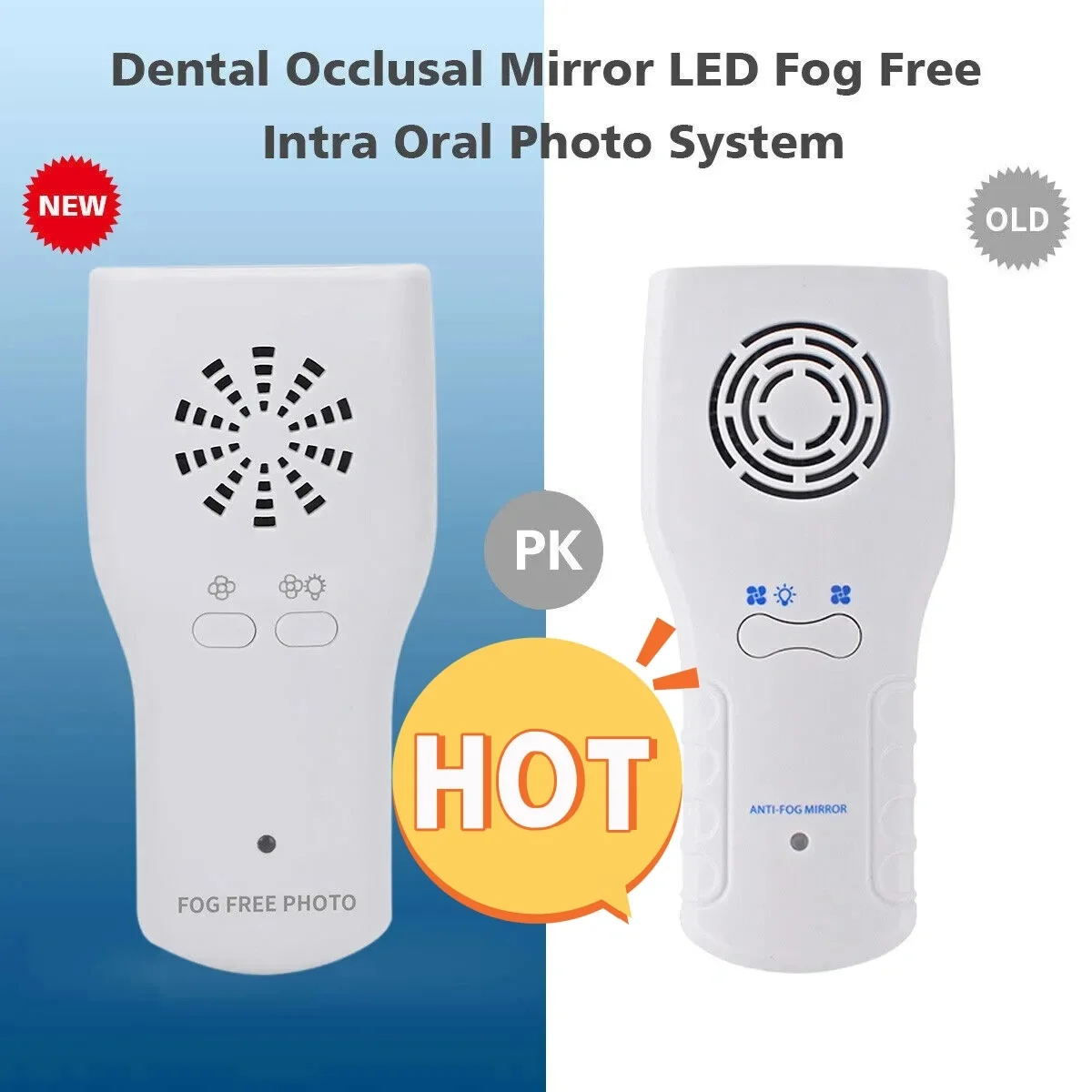 Dental LED Anti-Fog Free Defog Imaging Mirror Oral Photography 3&4 Reflector Mirrors Old&New Models