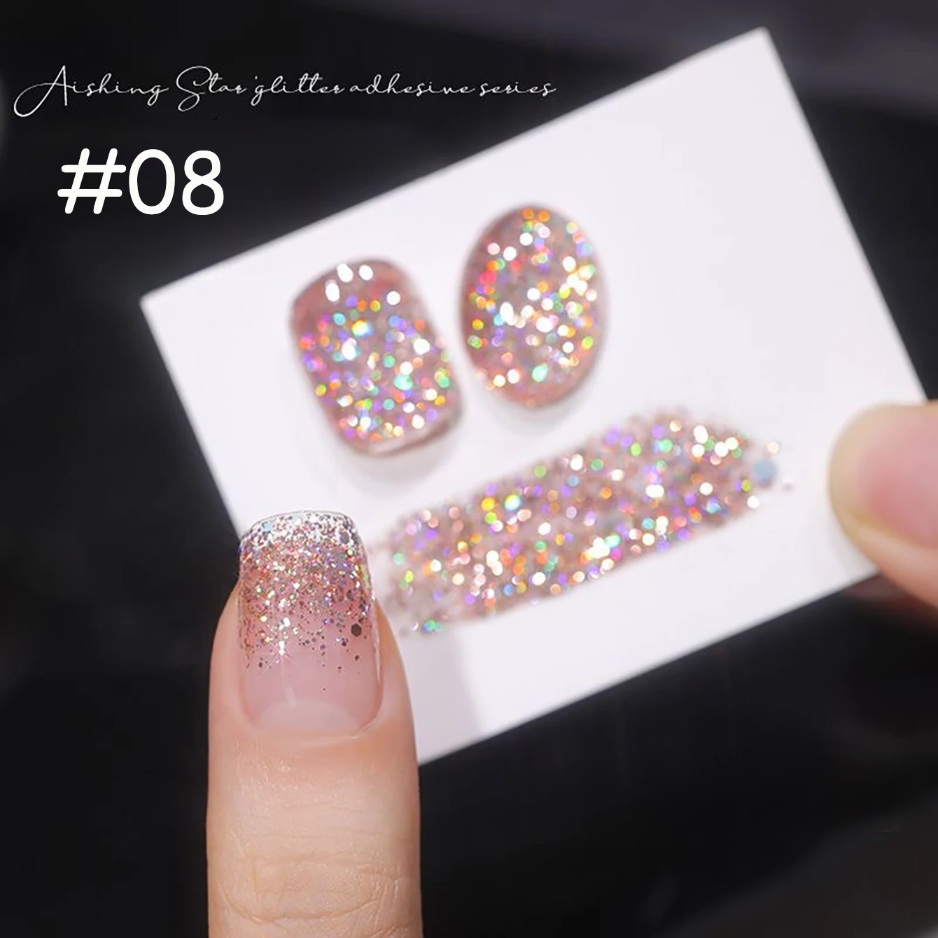 WS 10ML 1-8Pcs Pink Glitter Fluorescent Reflective Nail Gel Polish Flash Effect Neon Semi Permanent UV LED Gel Nail Art Manicure