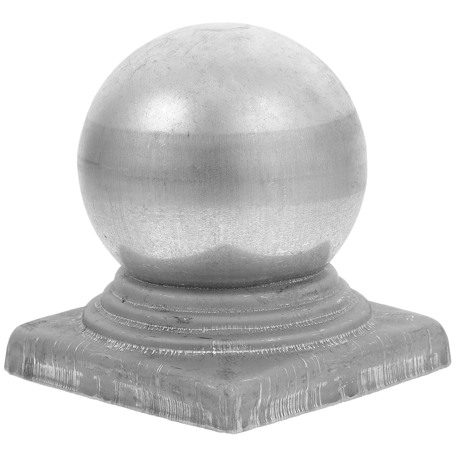 

Column Cap Fence Post Accessory Wrought Iron Caps for Railing Zinc Steel Replacement Ball