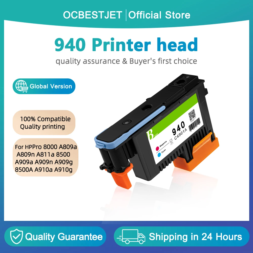 940 Printhead For HP 940 Printhead For HP OfficeJet Pro 8000 A809a A809n A811a 8500 A909a A909n A909g 8500A A910a A910g A910n