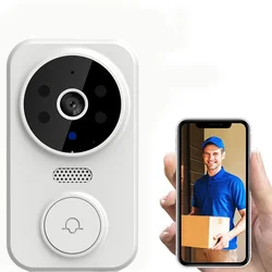 Campainha sem fio wi fi ao ar livre câmera de segurança campainha da porta campainha visão noturna vídeo porteiro mudar para monitor anel telefone da porta