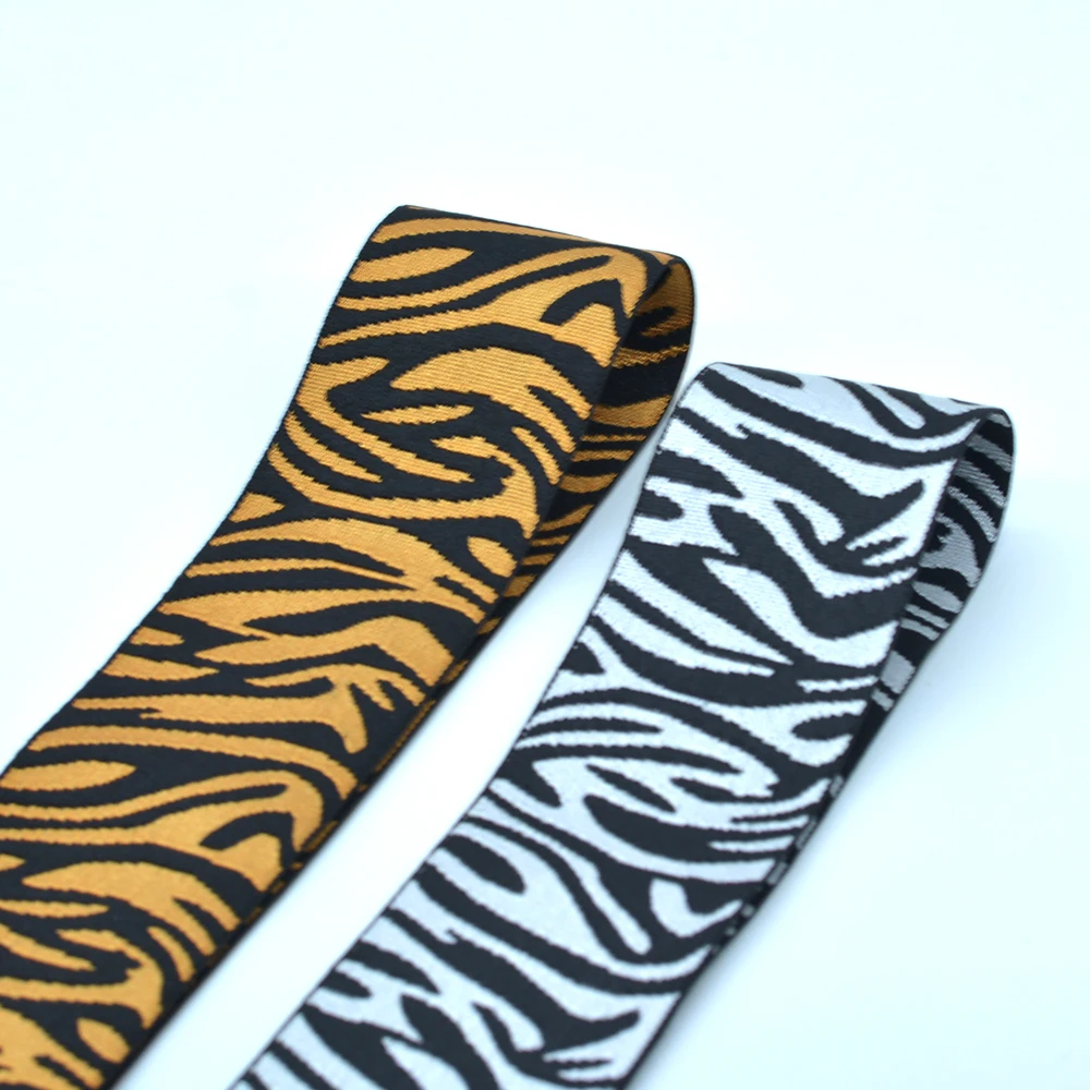 Tiger pattern Nylon Elastic Band 40mm Strong Rubber Bands Elastics Webbing Waistband Clothes Pants Sewing Material Accessories