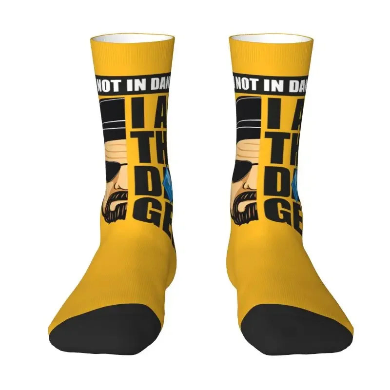 Heisenberg I Am The Danger Men Women Crew Socks Unisex Fashion Walter White Spring Summer Autumn Winter Dress Socks