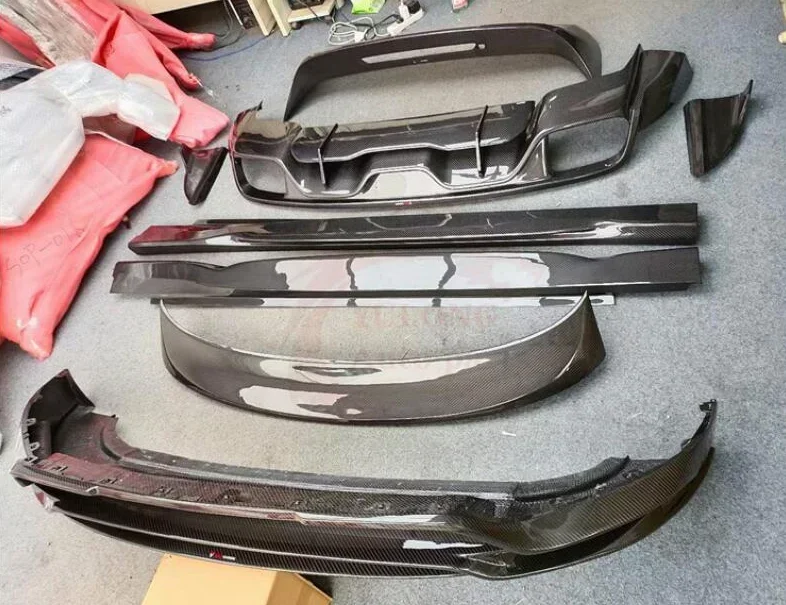 

Carbon Fiber Car Bumper Front Lip Rear Diffuser Spoiler Side Skirt Exhaust Body Kit For Porsche Cayenne Coupe 9Y0 2018-2023