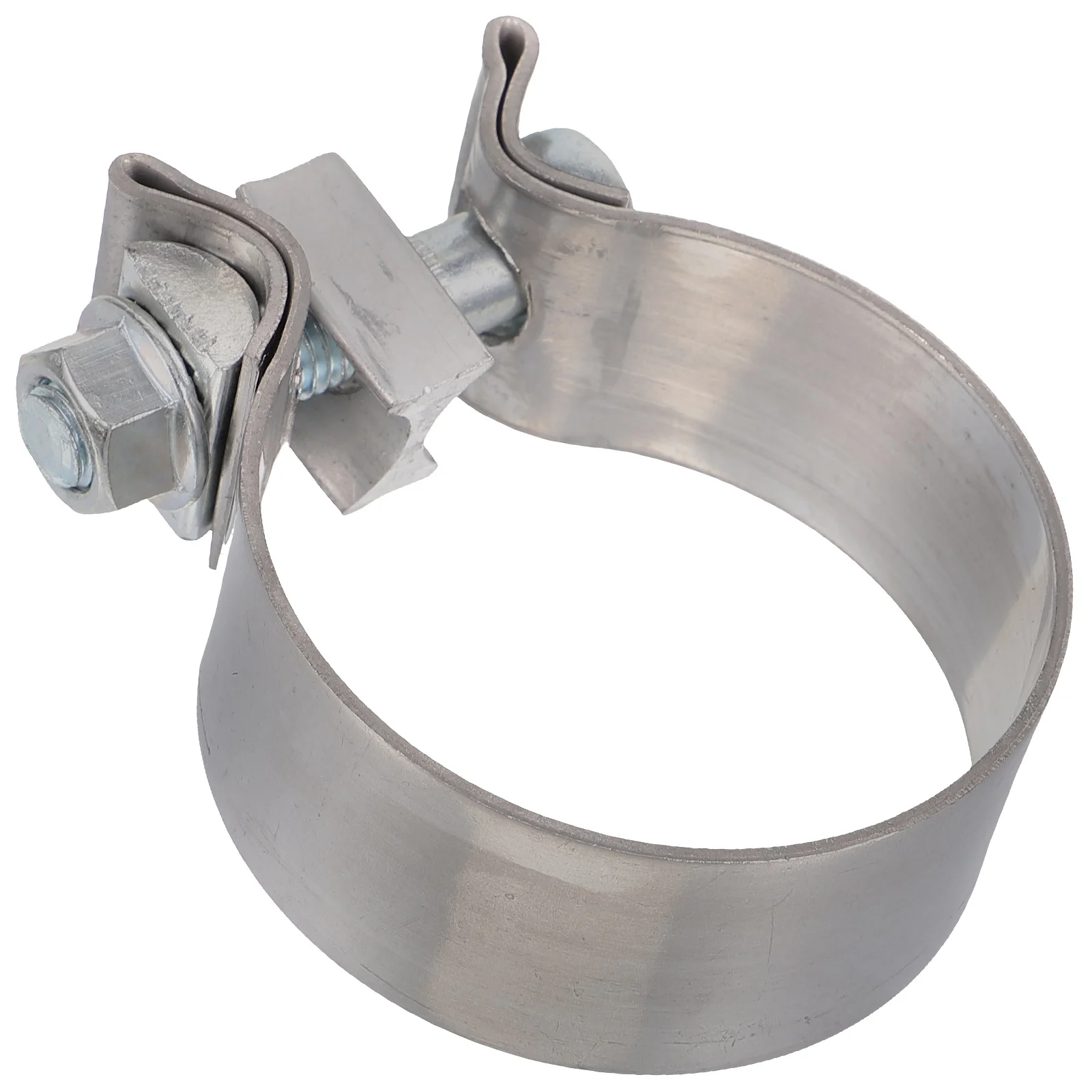 

1pcs Exhaust Clamp 2.5 Inch Stainless Steel Pipe Coupling Repair Muffler Hardware Leak Proof Reusable Clamps Bolts Band