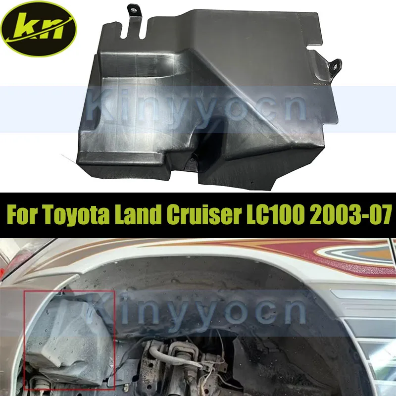 Front Left Side Windshield Washer Tank Protector For Toyota Land Cruiser LC100 2003-2007 Wiper Spray Bottle Guard Panel Cover