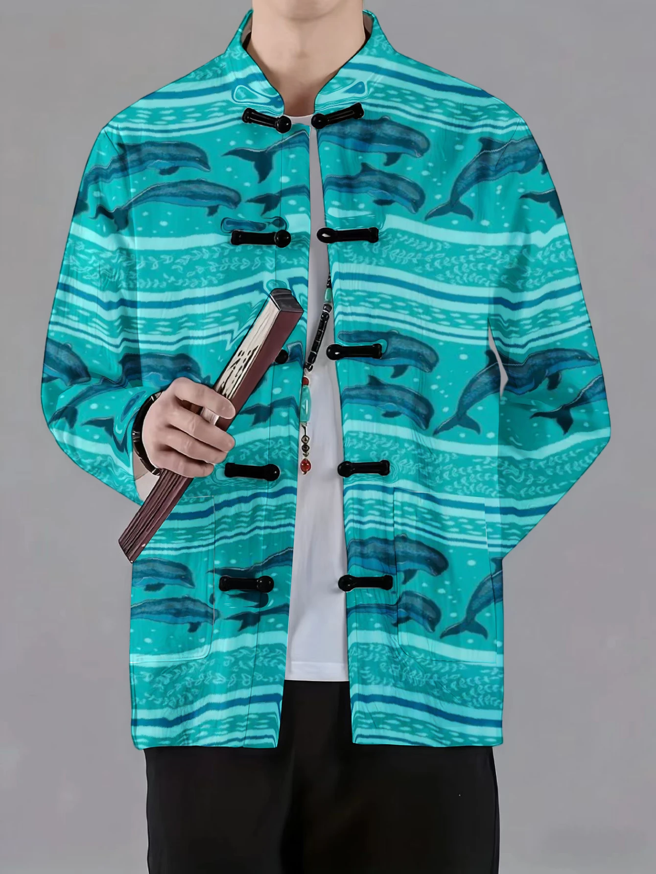 Veste pour homme à col mandari - Vintage Collectible Marbles avis et prix