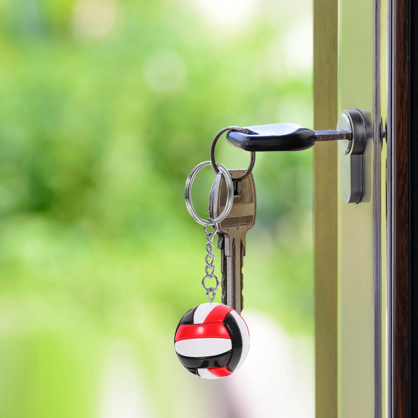 

1Pcs Volleyball Key Pendant Lightweight Sports Keychain Bag Charm Creative Volleyball Key Ornament