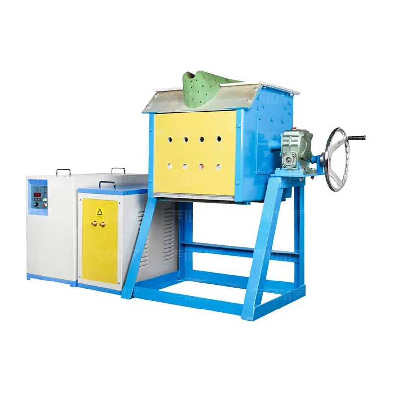 50Kw IGBT Medium Frequency Induction Electric Furnace For Melting Gold, Steel, Copper, Aluminum, Brass