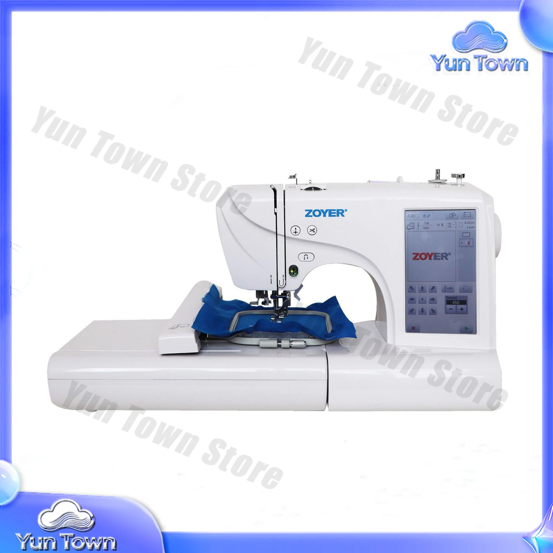 Electric Embroidery Machine for Household Use Sewing and Embroidery Machine for Brand Logo Pattern