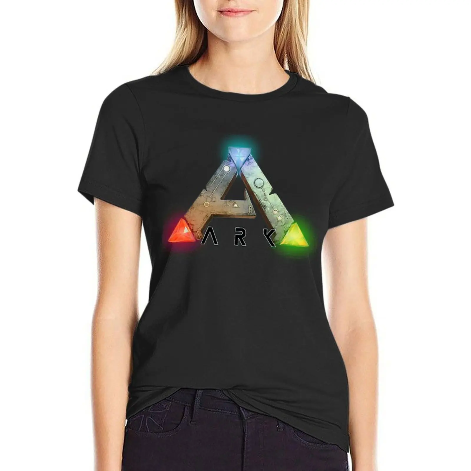 

ARK Survival Logo T-Shirt heavyweights plus sizes designer clothes Women luxury