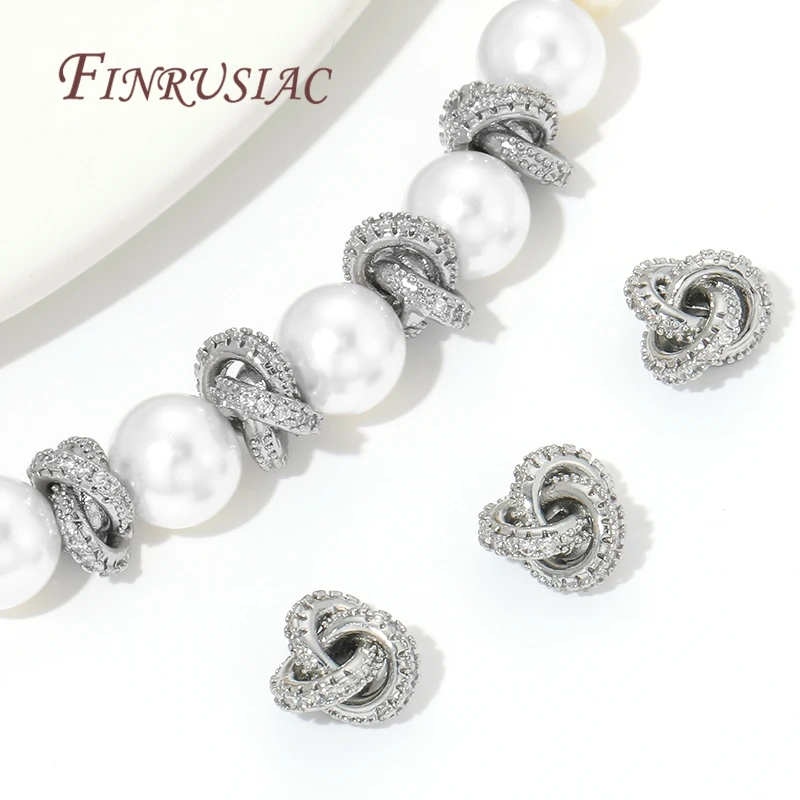 2/4 Stück 18K vergoldete Messing-Twist-Perlen für Armbänder, Metall-Trennperlen, Abstandhalterperlen für die Schmuckherstellung, DIY-Zubehör – Detail 20