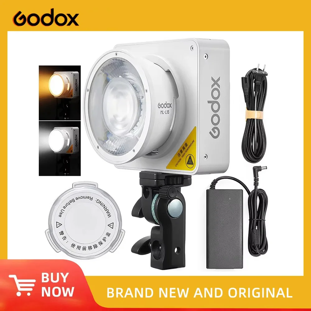 

Godox ML100Bi Bi-Color Portable LED Light 120W Onboard & App Control Photography lamp for Video recording, live streaming