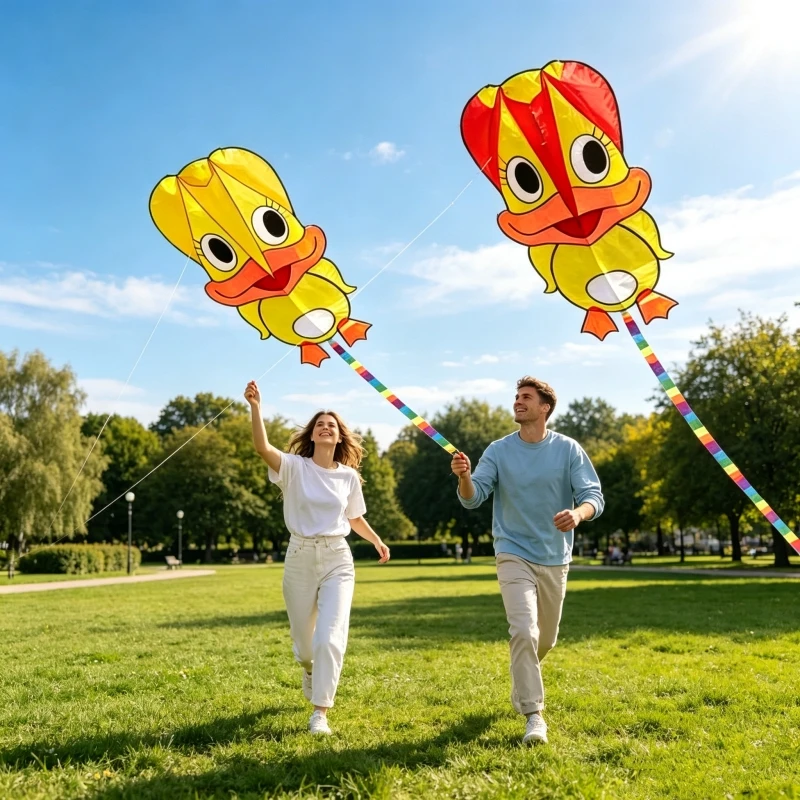New Toys Duck kites flying soft kites for adults kitesfabric inflatable kites factory ripstop nylon octopus kites koi bar pipa