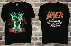 RARE VTG 1988 SLAYER Root Of All Evil WORLD SACRIFICE Tour T-Shirt