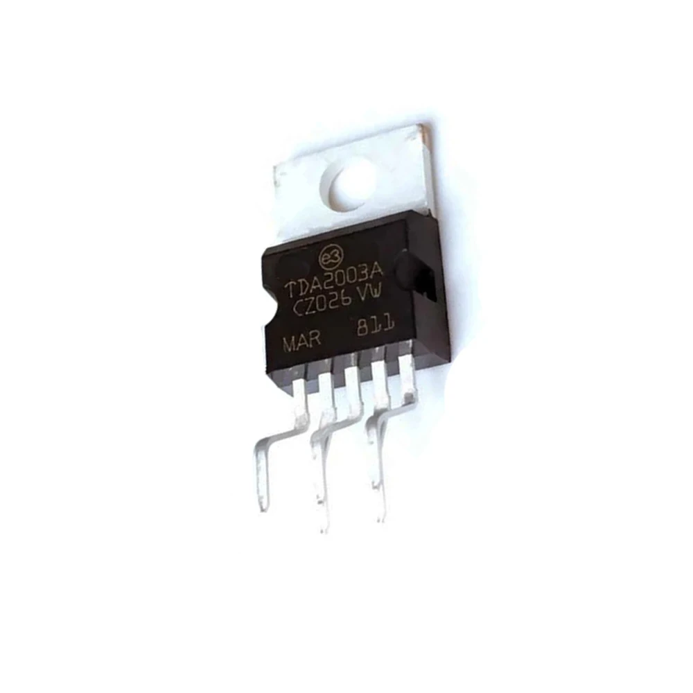 10Pcs/Lot  TDA2003A TDA2003 TO220 Linear Audio Amplifier Short-Circuit Thermal Protection IC Chip