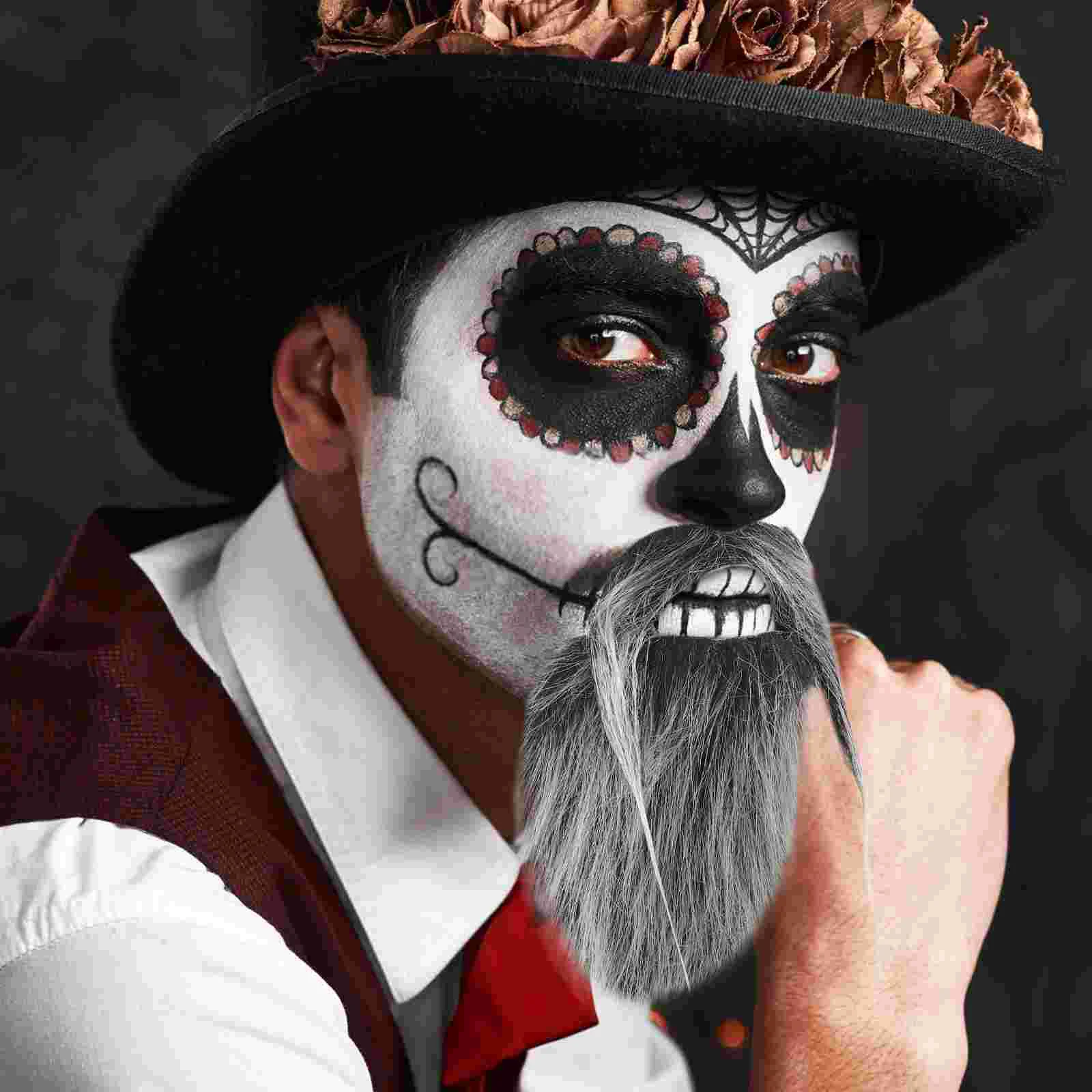 Halloween vovô falso barba bigode engraçado traje fontes de festa tecido ornamento cosplay mais velho para