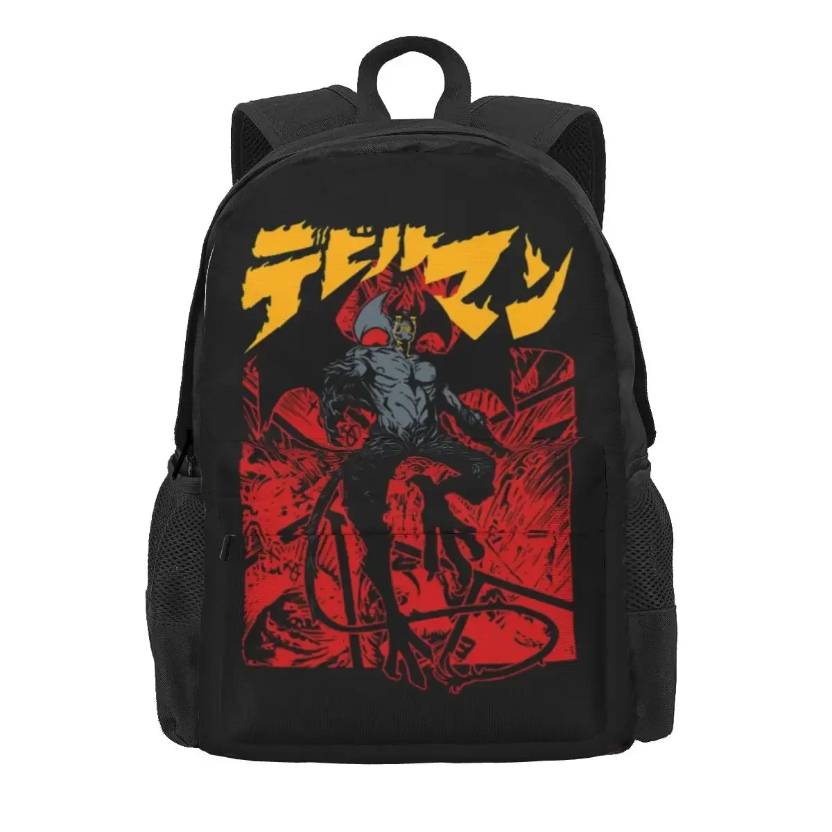 

Devilman Crybaby Anime Backpack manga akira fudo graphic Breathable Backpacks Elegant School Bags Camping Designer Rucksack