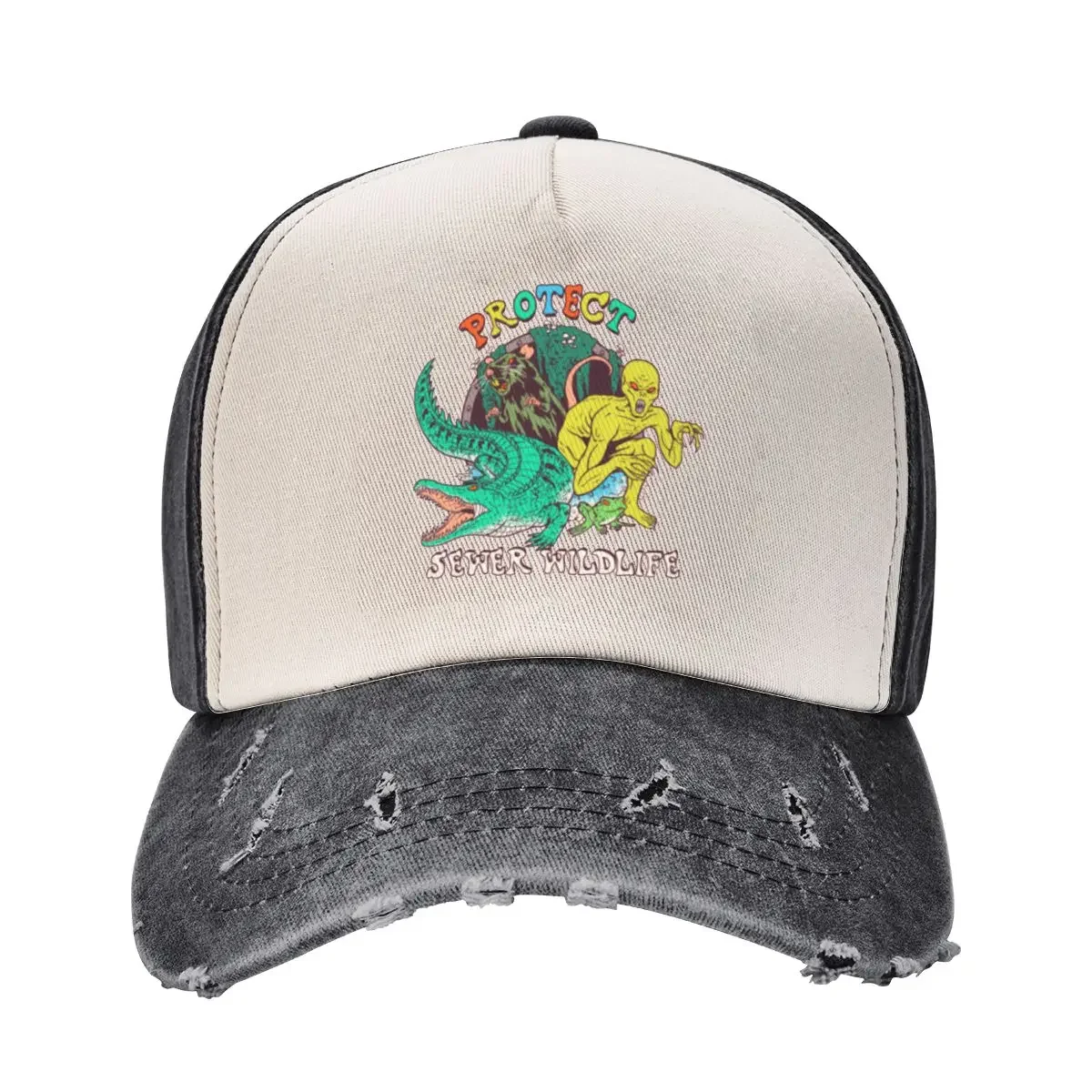 

Protect Sewer Wildlife Baseball Cap cute Big Size Hat fashionable Girl Men's