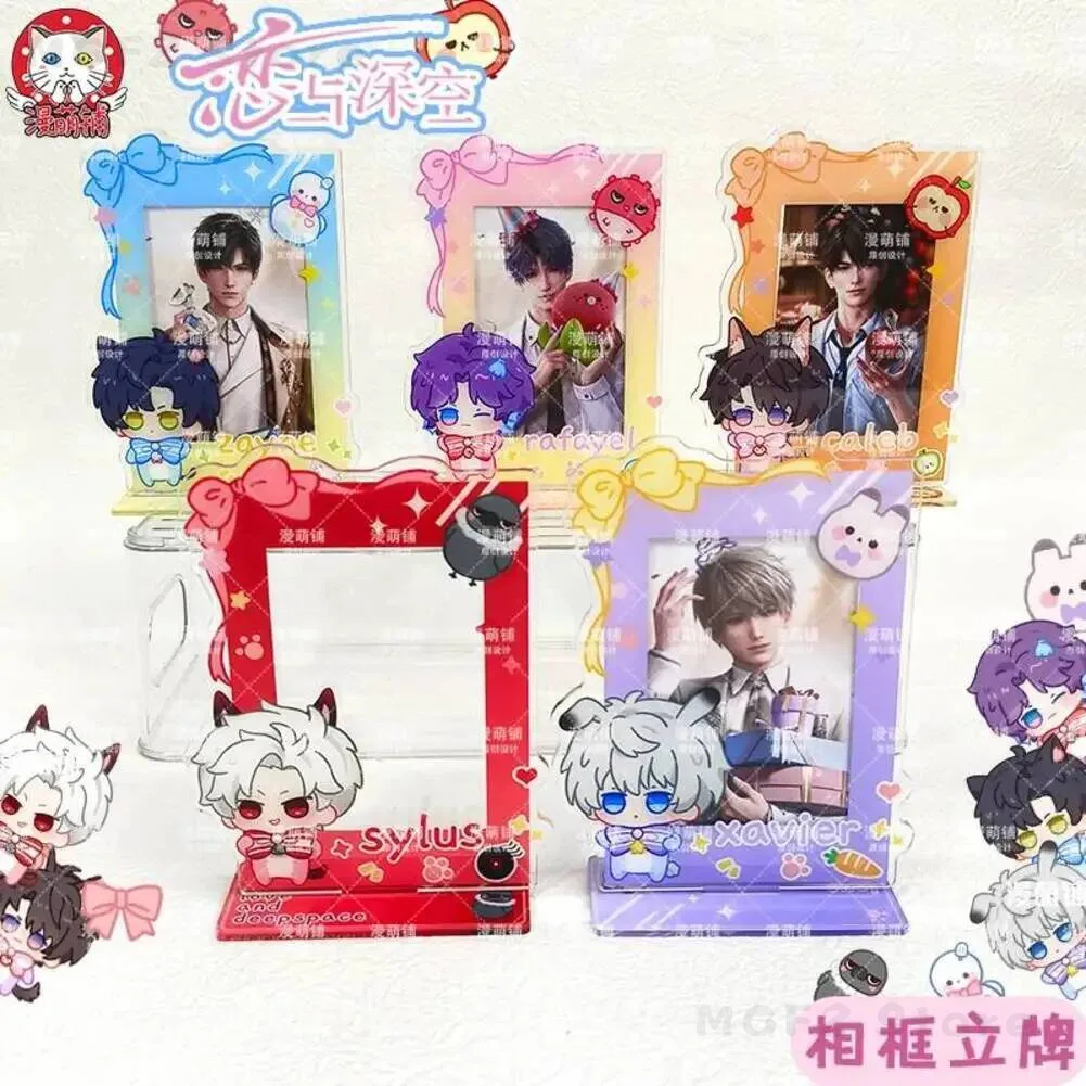 Love 5Pcs and  Deepspace Display Model Desk Decor Rafayel Zayne Xavier Sylus Caleb Cosplay photo frame Acrylic Figure Stand Gift