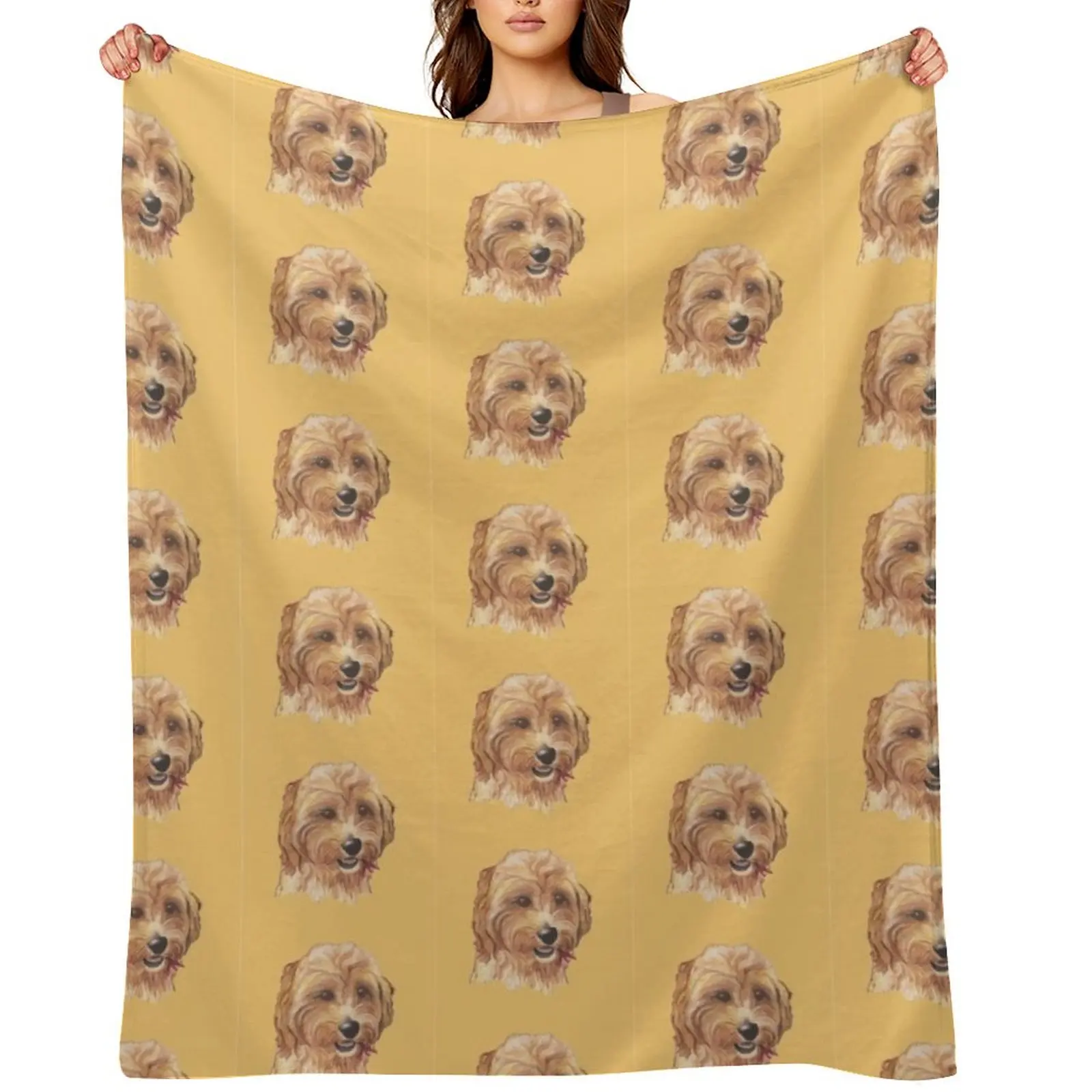 

Buddy the Cockapoo Throw Blanket Summer manga Beach Thins Blankets