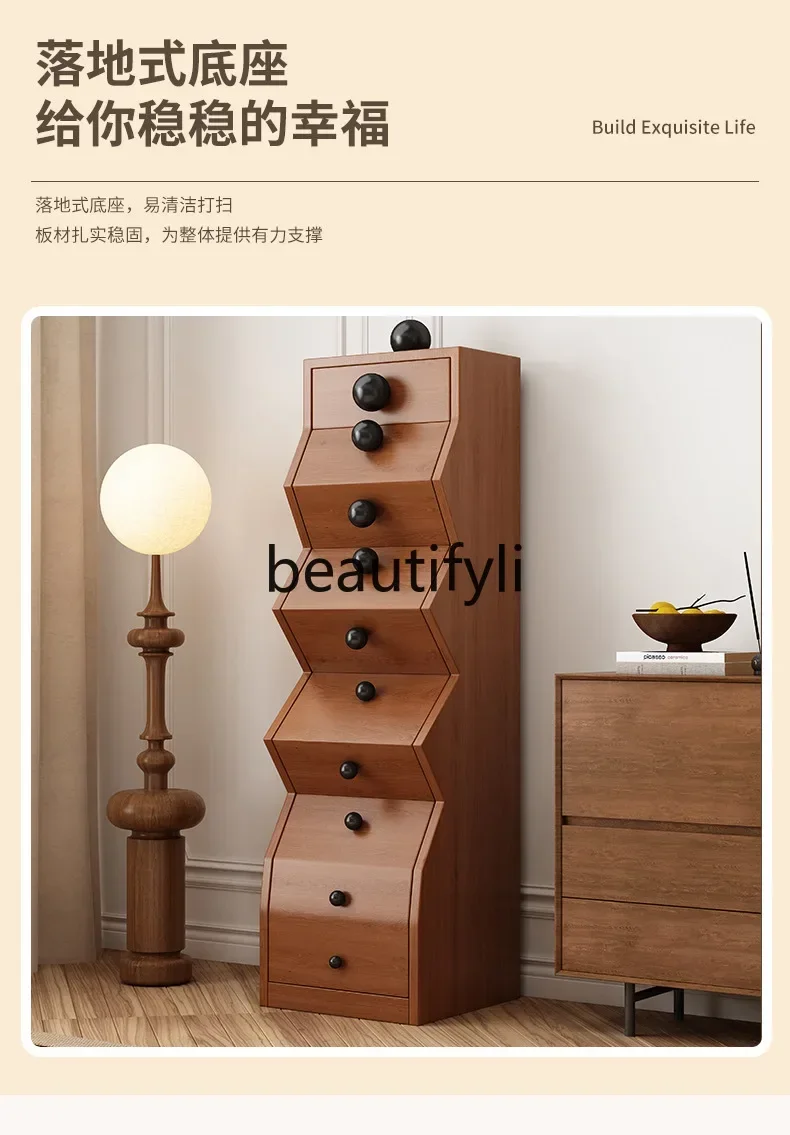 

Asmt14 New Solid wood chest living room bedroom storage locker creative irregular entry entrance cabinet