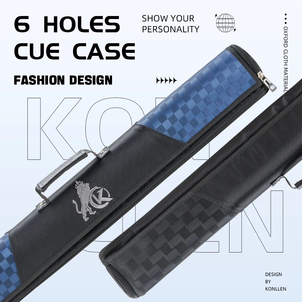 

Полукруглый чехол для кия KONLLEN 2x4, 2B4S, тканый текстурированный чехол для переноски бильярдных клюшек